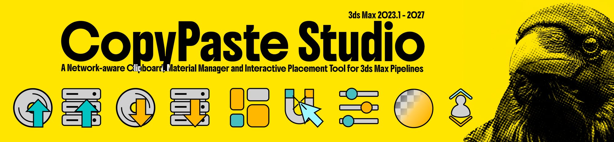 CopyPaste Studio: a network-aware clipboard, material manager and placement tool for 3ds Max